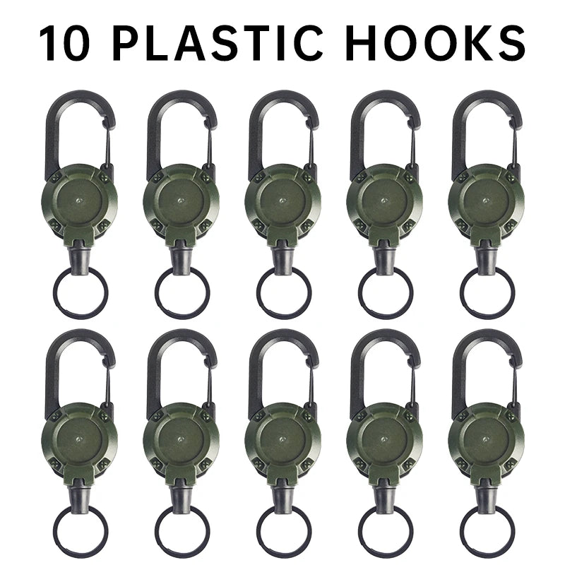 Mountaineering Buckle Outdoor Retractable Key Chain