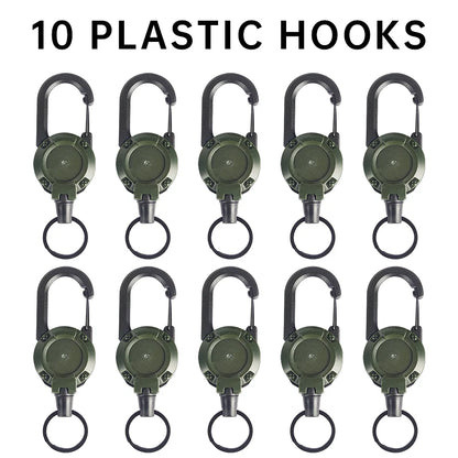 Mountaineering Buckle Outdoor Retractable Key Chain