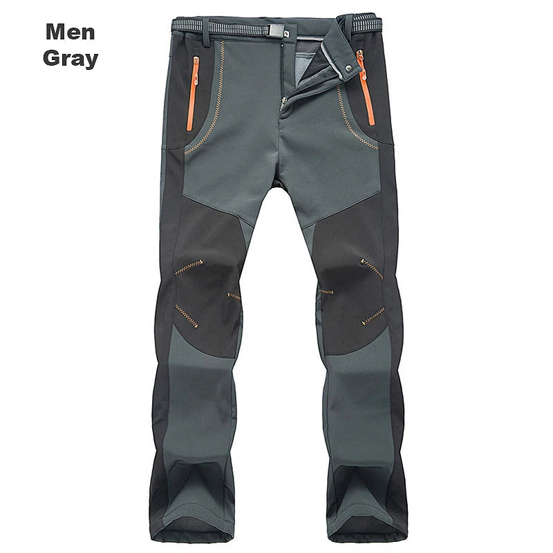 Thick Warm Fleece Waterproof Hiking  Pants