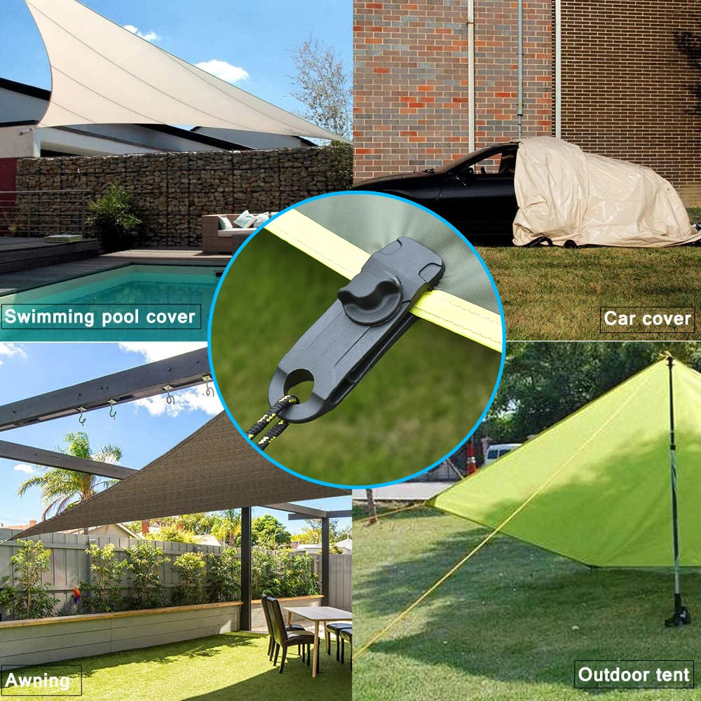 Camping Tarp Clips Clamp Canvas Heavy Duty Lock
