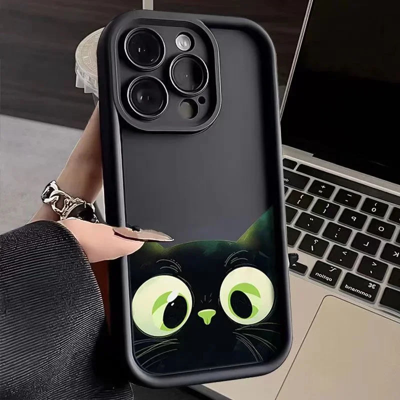 IPhone Cartoon Cat Soft Phone Case