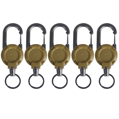 Mountaineering Buckle Outdoor Retractable Key Chain