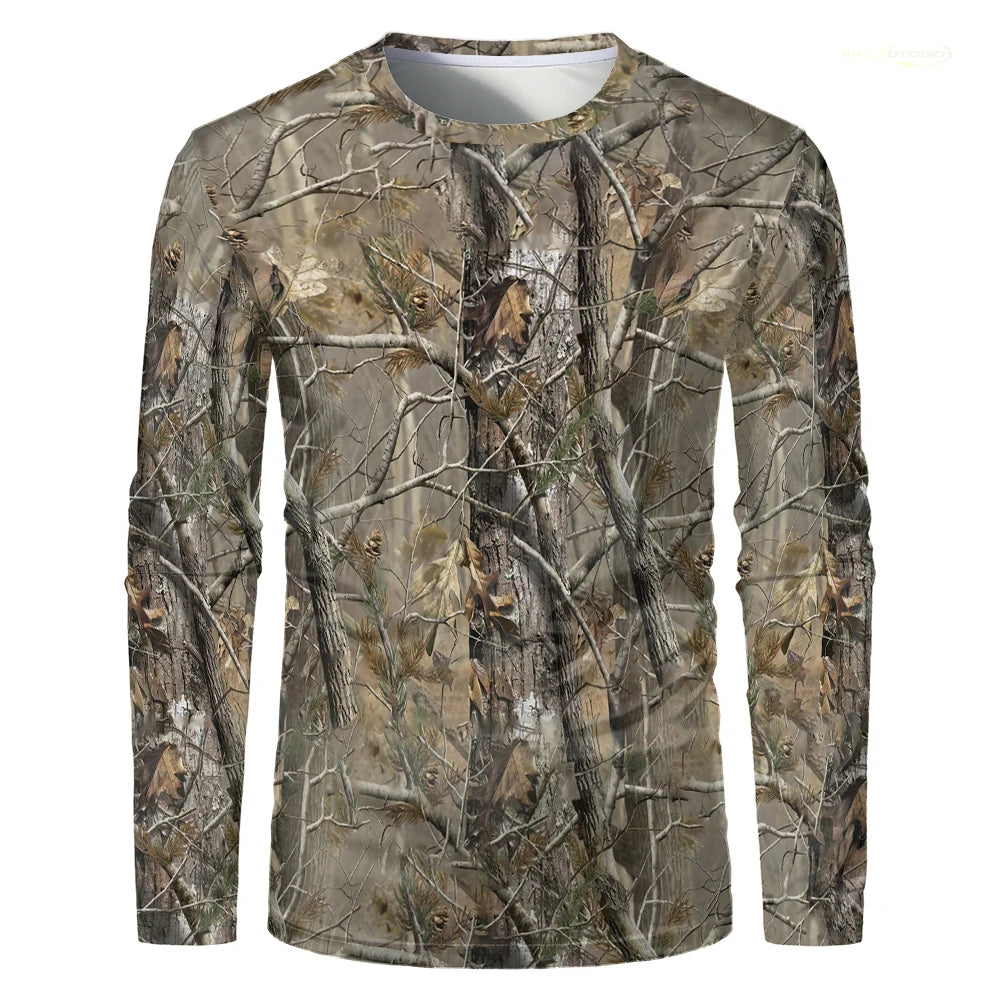 Men Camouflage Forest Hunting T-shirt
