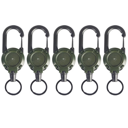 Mountaineering Buckle Outdoor Retractable Key Chain