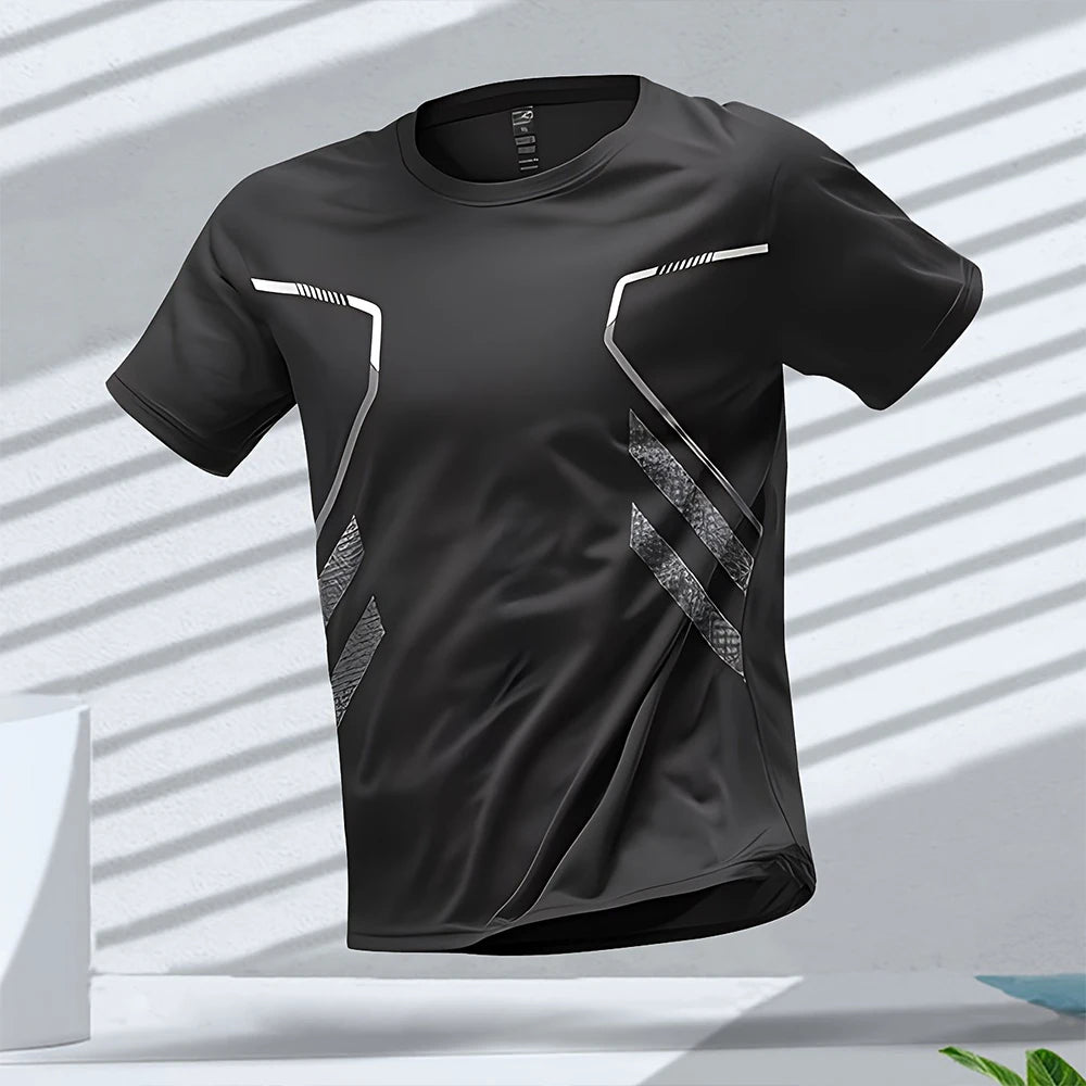 Outdoor Workout Breathable Round Neck T Shirts