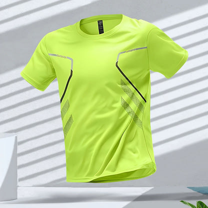 Outdoor Workout Breathable Round Neck T Shirts