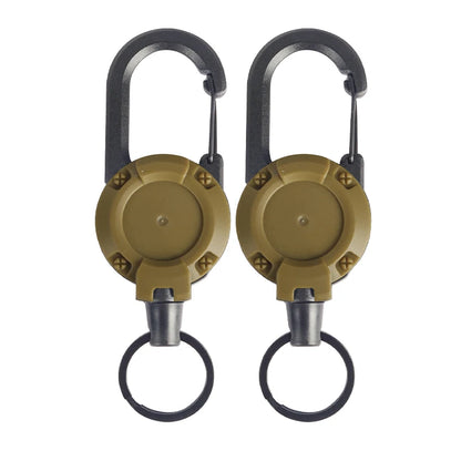 Mountaineering Buckle Outdoor Retractable Key Chain