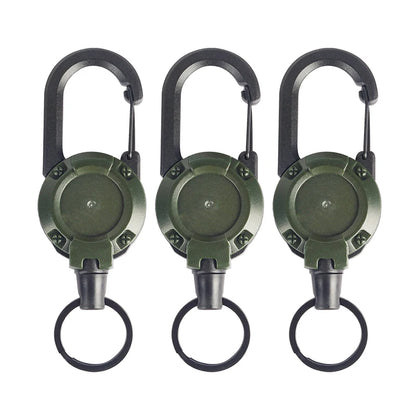 Mountaineering Buckle Outdoor Retractable Key Chain