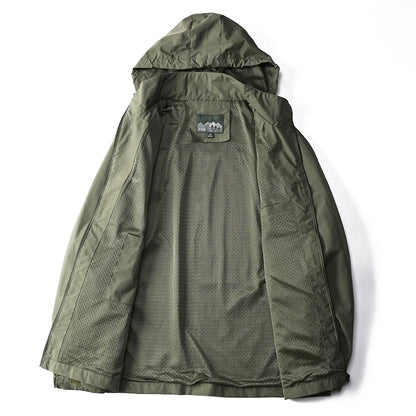 Waterproof Outdoor Hooded Coat Men Tactical Jacket