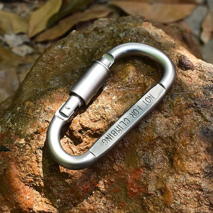 Carabiner Key Camping Survival EDC Outdoor Keychain Clip