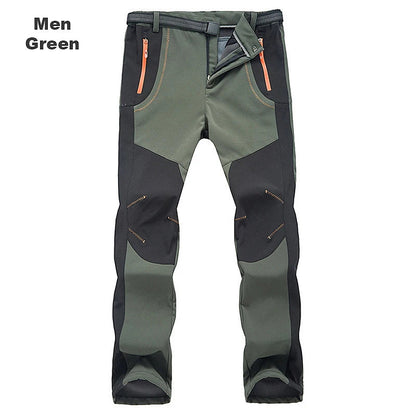 Thick Warm Fleece Waterproof Hiking  Pants