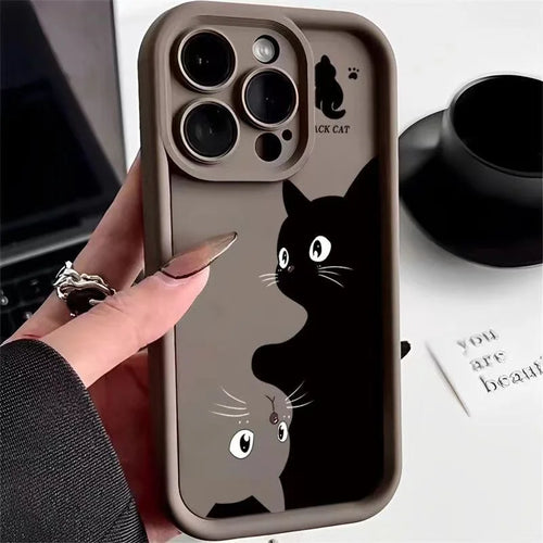 IPhone Cartoon Cat Soft Phone Case