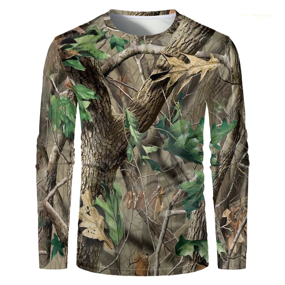 Men Camouflage Forest Hunting T-shirt