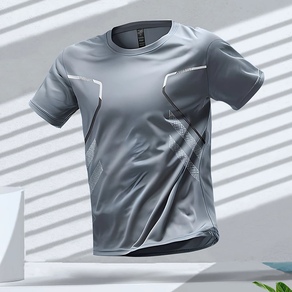 Outdoor Workout Breathable Round Neck T Shirts
