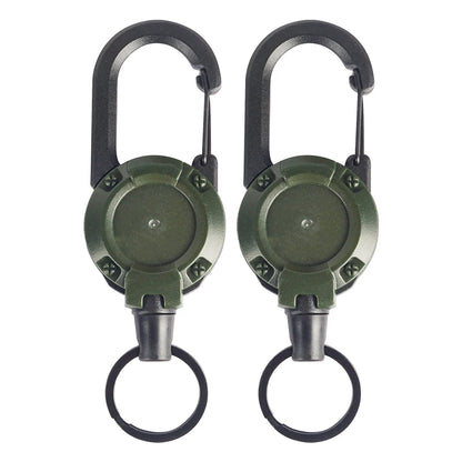 Mountaineering Buckle Outdoor Retractable Key Chain