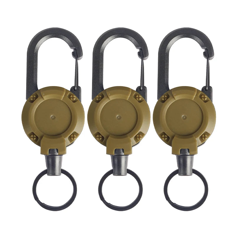 Mountaineering Buckle Outdoor Retractable Key Chain
