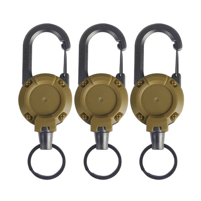 Mountaineering Buckle Outdoor Retractable Key Chain