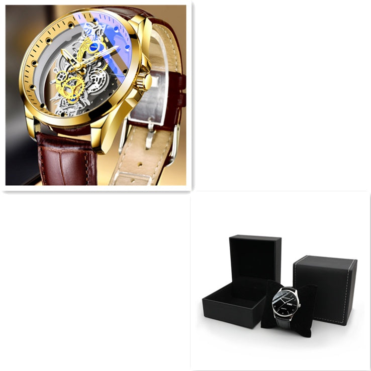 Automatic Quartz Skeleton Watch