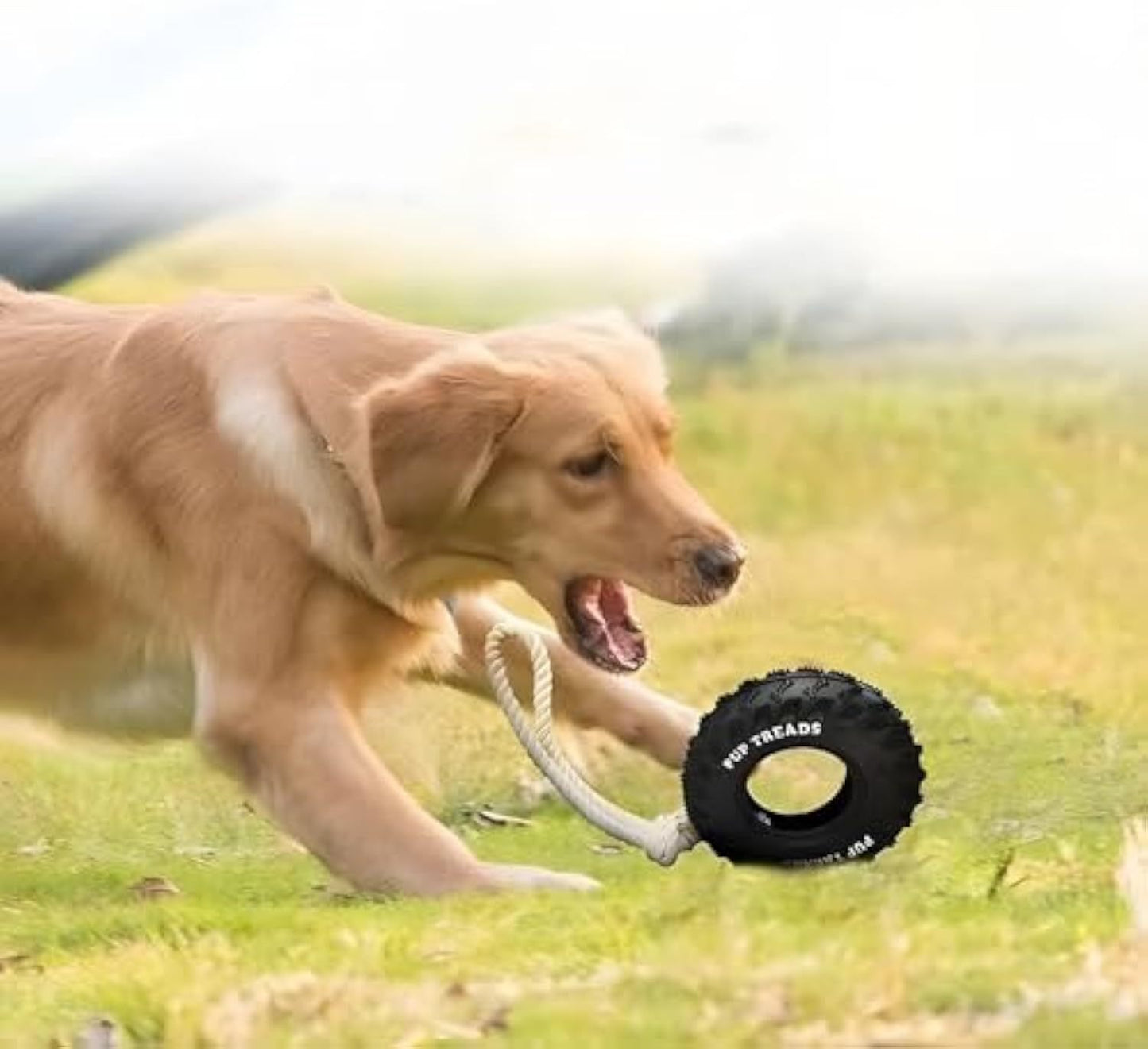 Durable Dog Toy Rubber Wheel