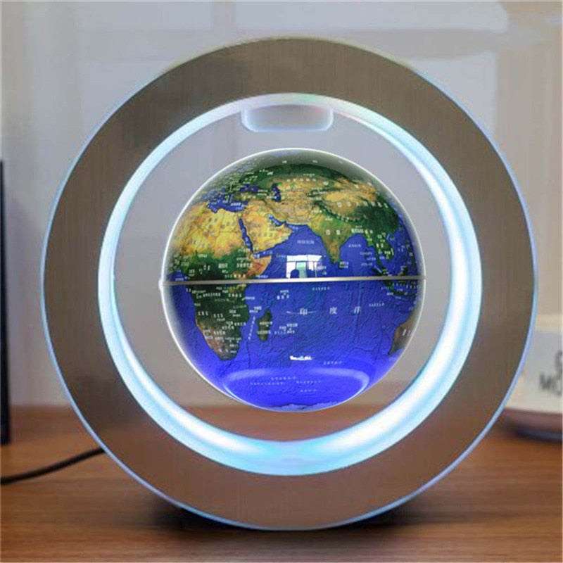 Round LED Megnatic World Map