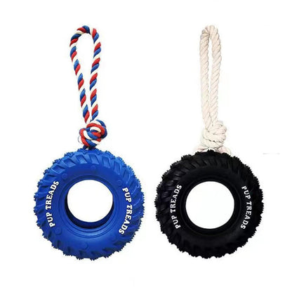 Durable Dog Toy Rubber Wheel