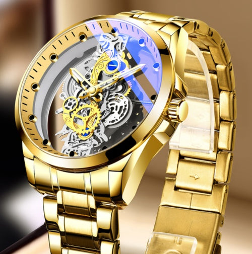 Automatic Quartz Skeleton Watch