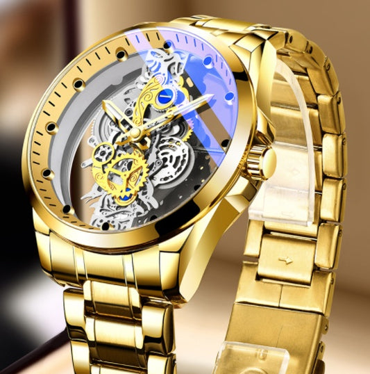 Automatic Quartz Skeleton Watch