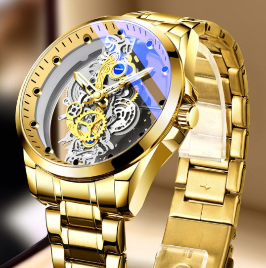 Automatic Quartz Skeleton Watch