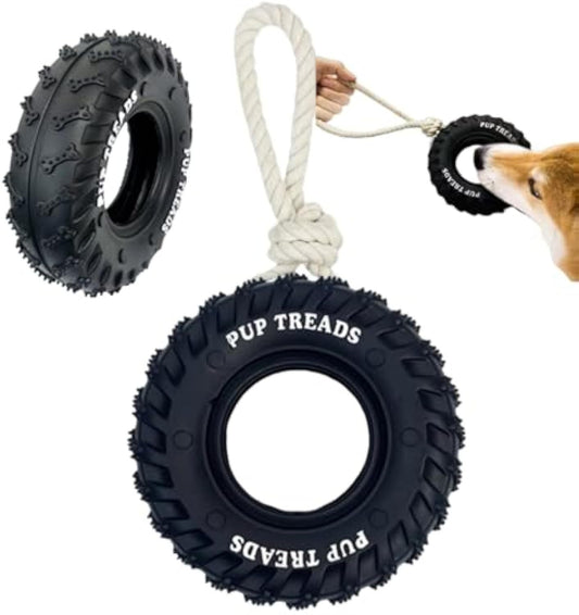 Durable Dog Toy Rubber Wheel
